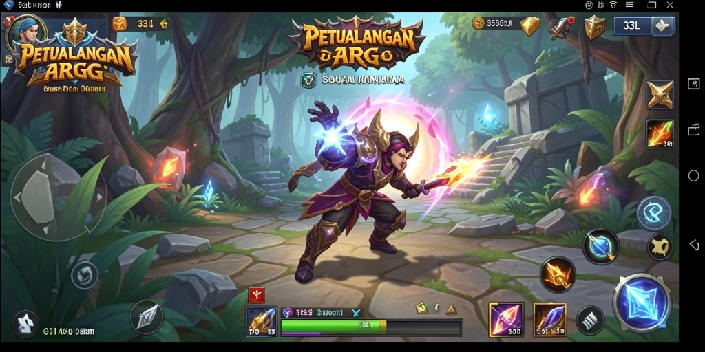 Tampilan gameplay menakjubkan dalam dunia ARPG penuh aksi.