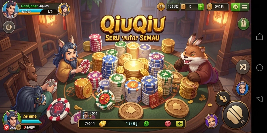 Tampilan gameplay QiuQiu yang mendebarkan di 34R.