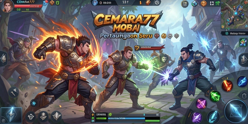 Tampilan gameplay CEMARA77 yang penuh aksi dan strategi.