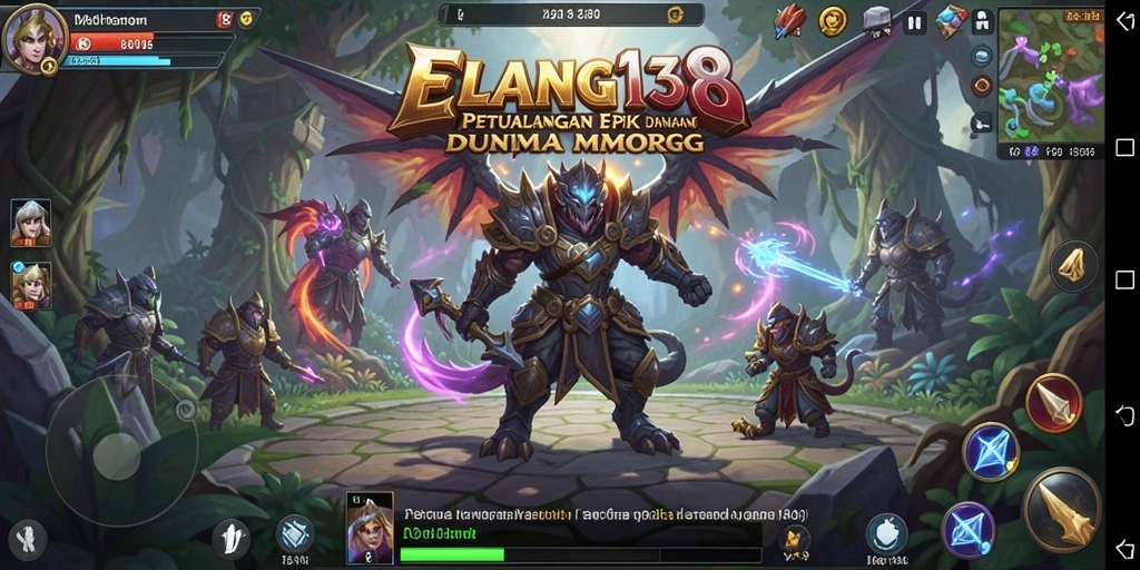 Screenshot ELANG138 menampilkan aksi seru dalam pertempuran MMORPG.