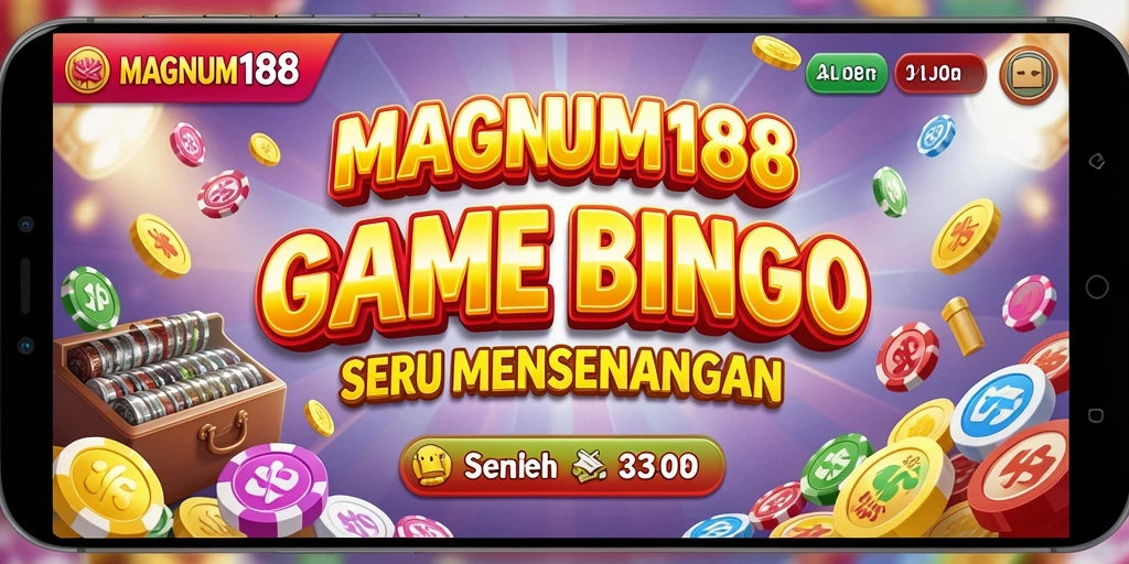 Tangkapan layar gameplay Bingo di MAGNUM188 yang penuh warna.