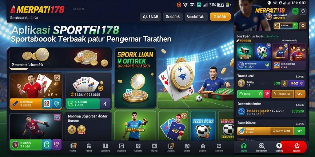 Screenshot gameplay MERPATI178 menunjukkan antarmuka Sportsbook yang menarik.