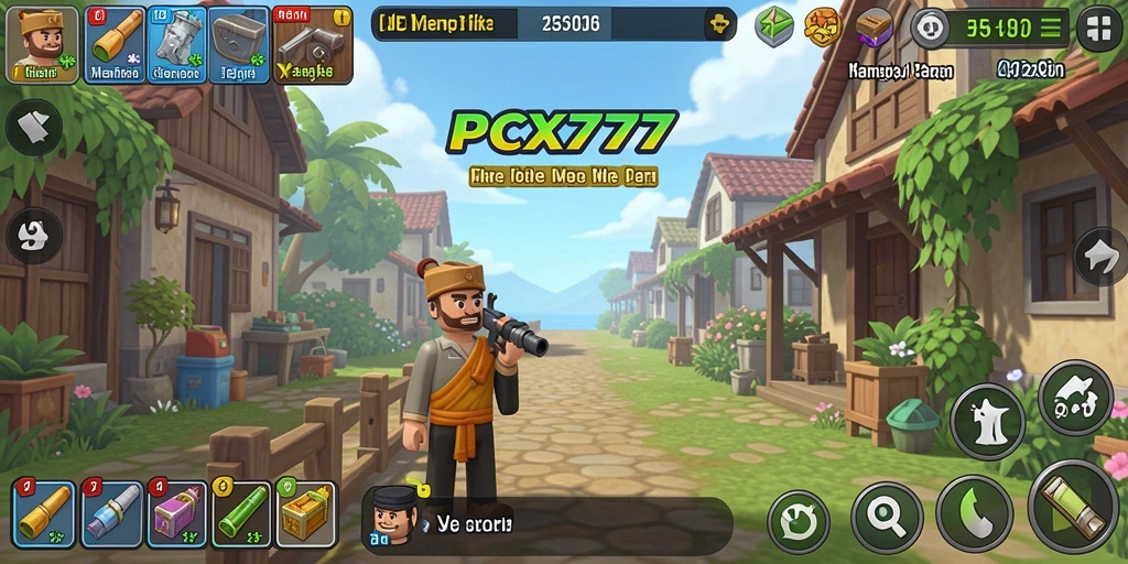 Tampilan gameplay PCX777 yang menarik dan menawan.