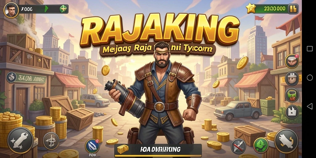 Tampilan screenshot menunjukkan aktivitas bisnis yang seru di RAJAKING.