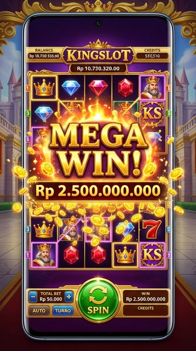 Proses pengunduhan aplikasi kingslot yang cepat dan efisien.